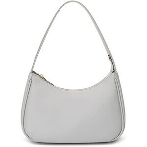 Women Grey Imported Polyester Leather Zipper Closure Cute Tote Handbag